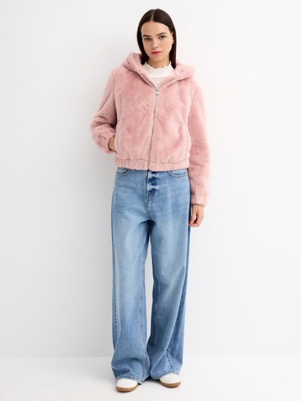 In Side Cazadora Efecto Pelo