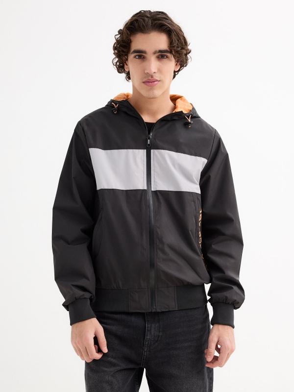 In side Cazadora ligera B/N