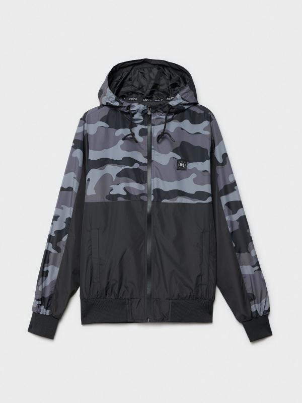 In Side Cazadora Ligera Con Capucha