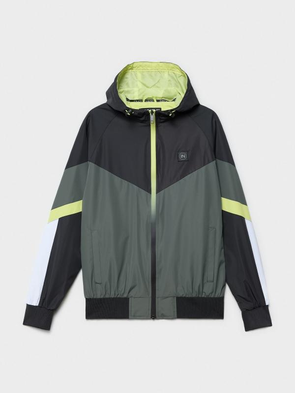 In Side Cazadora Ligera Con Capucha