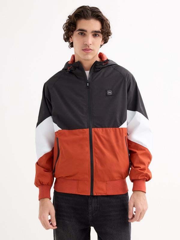 In side Cazadora ligera negra Color Block