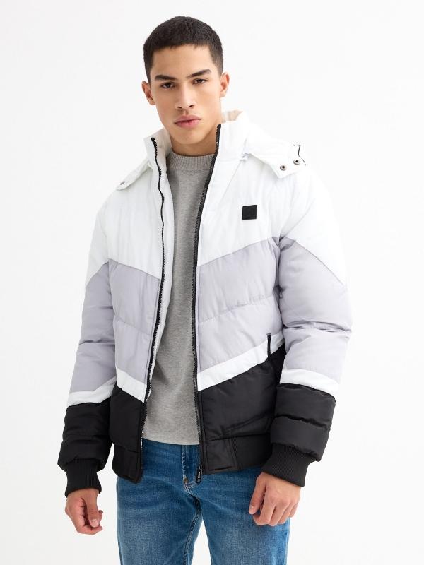 In Side Chaqueta Acolchada Con Capucha