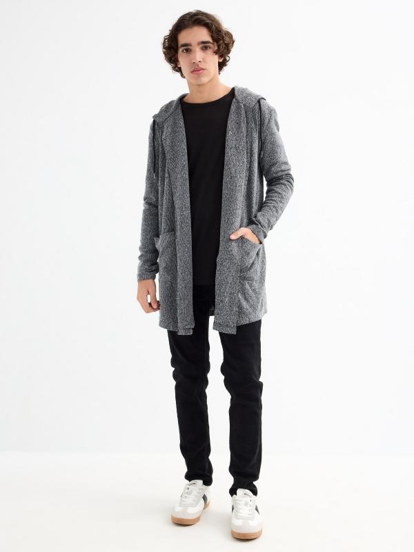 In Side Chaqueta De Punto Abierta