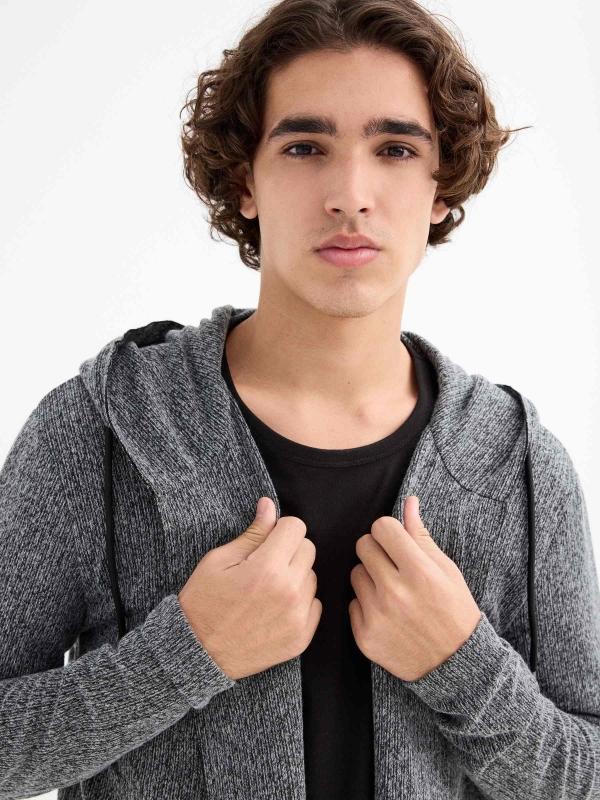 In Side Chaqueta De Punto Abierta