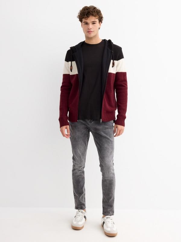 In Side Chaqueta De Punto Con Capucha