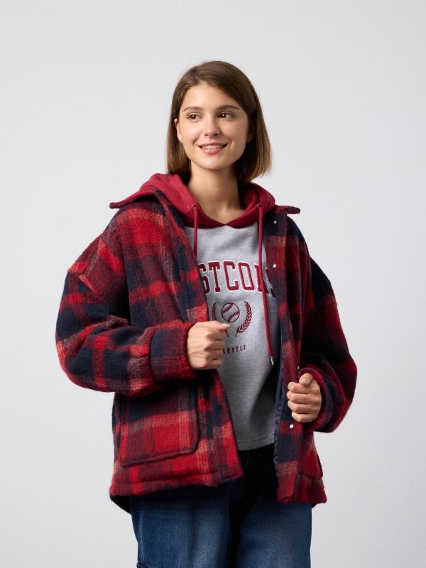 In side Chaqueta estampado cuadros