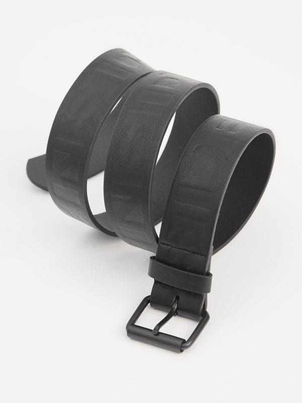 In Side Cinturón Efecto Piel Grabado