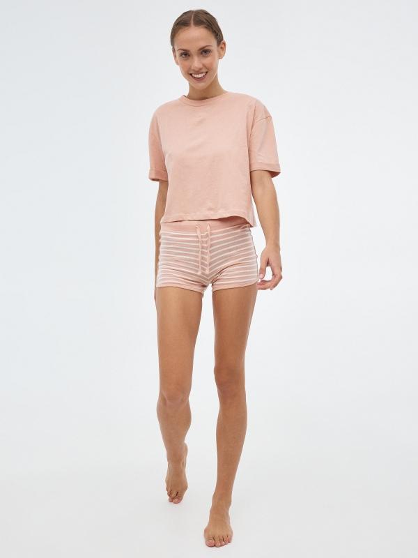 In Side Conjunto Pijama De Rayas