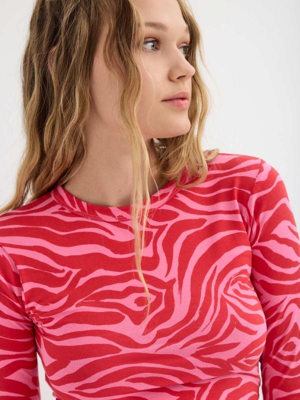 In Side Crop Top Animal Print Fantasía