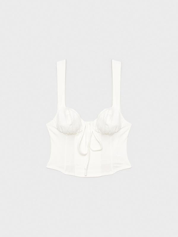 In Side Crop Top Corsé Tirante Ancho