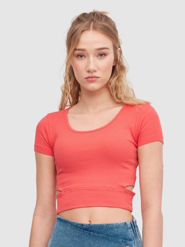 In side Crop top cut out