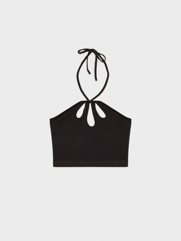 In Side Crop Top Doble Tirante Asimétrico