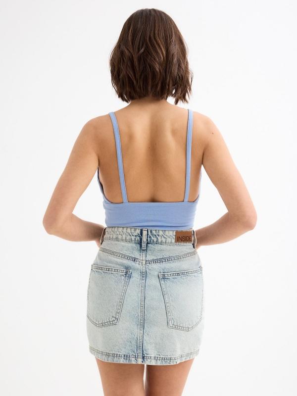 In side Crop top estilo corsé