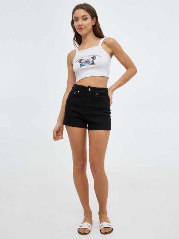 In Side Crop Top Mariposa