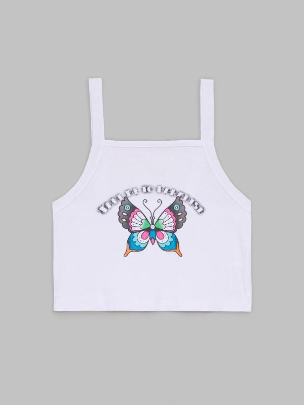 In Side Crop Top Mariposa