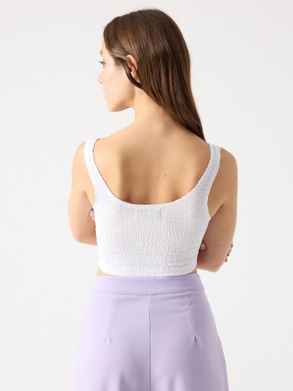In Side Crop Top Nido De Abeja