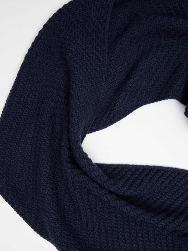 In Side Cuello Textura Azul