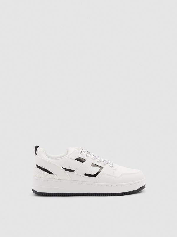 In side Deportiva casual combinada con cordones