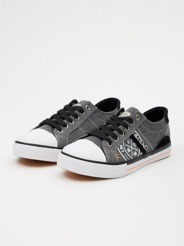 In Side Deportiva Con Puntera Blanca