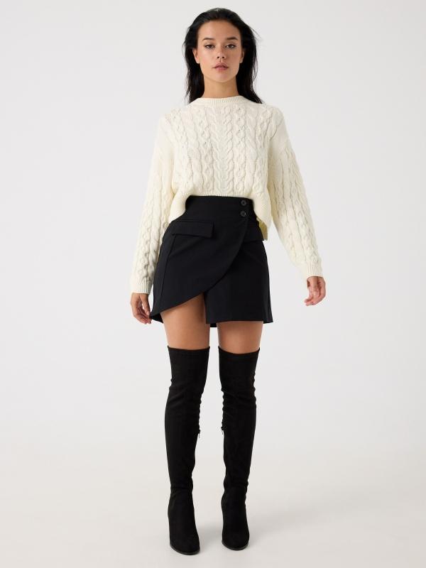 In Side Falda Cruzada Tailoring