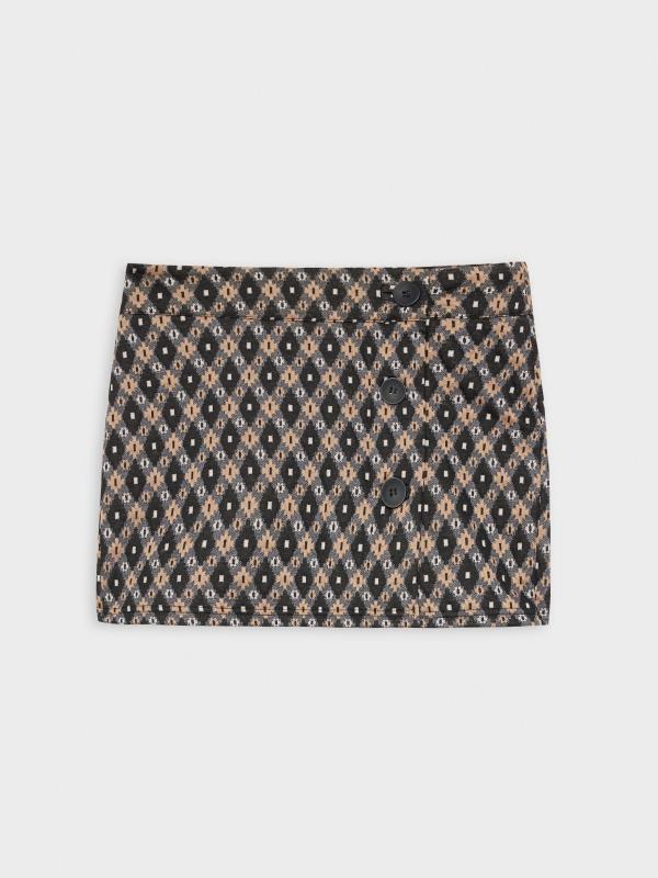 In Side Falda Jacquard Botones