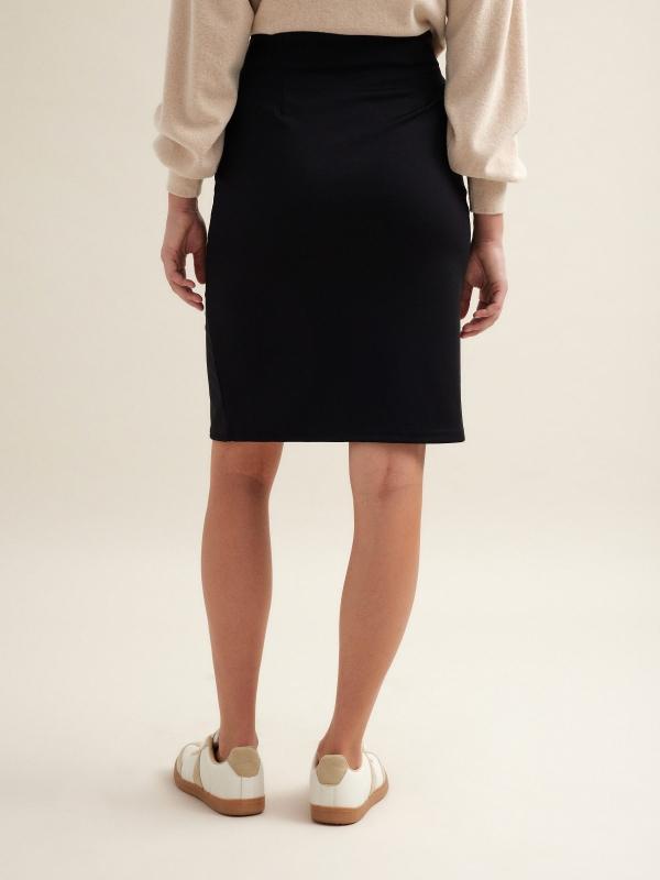 In Side Falda Midi De Tubo Con Abertura