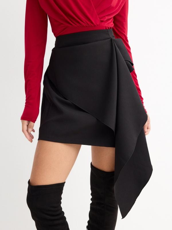 In Side Falda Mini Con Volante