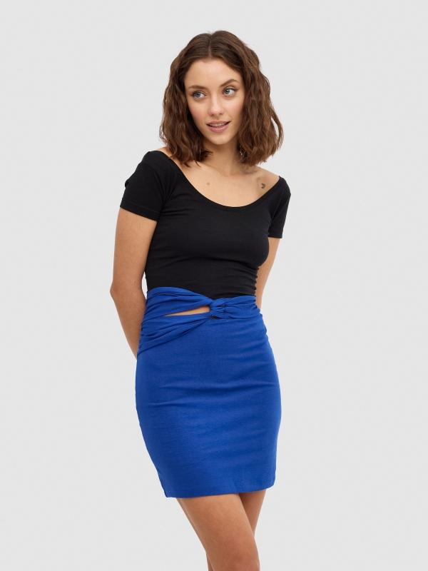 In Side Falda Mini Cut Out