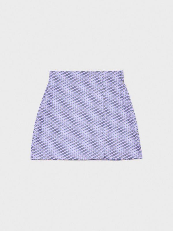 In Side Falda Mini Jacquard