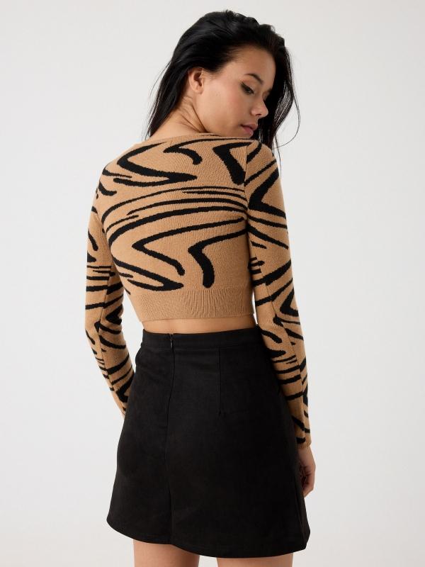 In Side Falda Negra Antelina