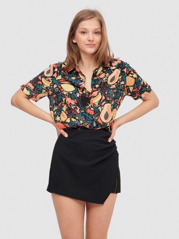 In side Falda pantalón mini