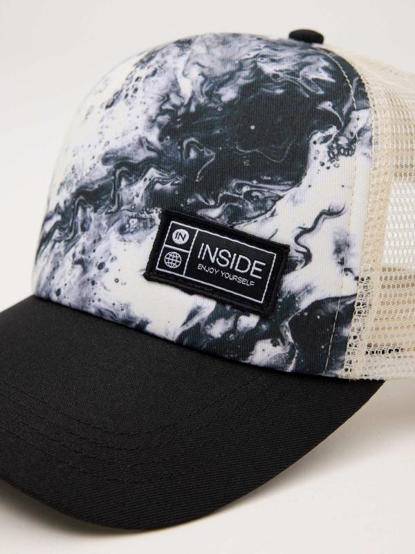 In Side Gorra Estampada Con Rejilla