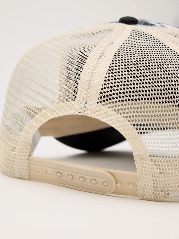 In Side Gorra Estampada Con Rejilla