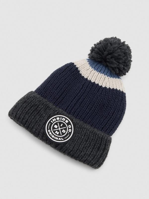 In Side Gorro Con Pompón Multicolor