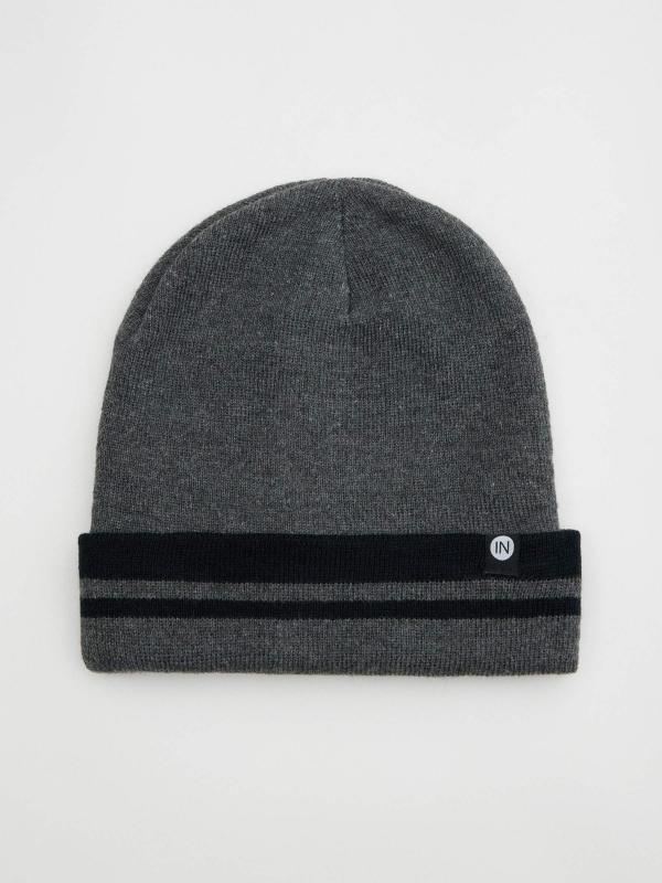 In side Gorro gris de punto