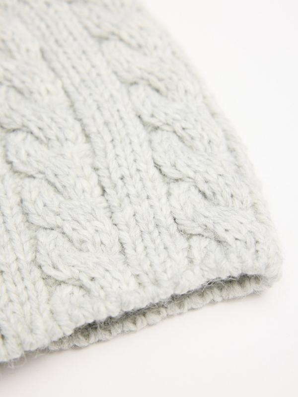 In Side Gorro Pompón Gris
