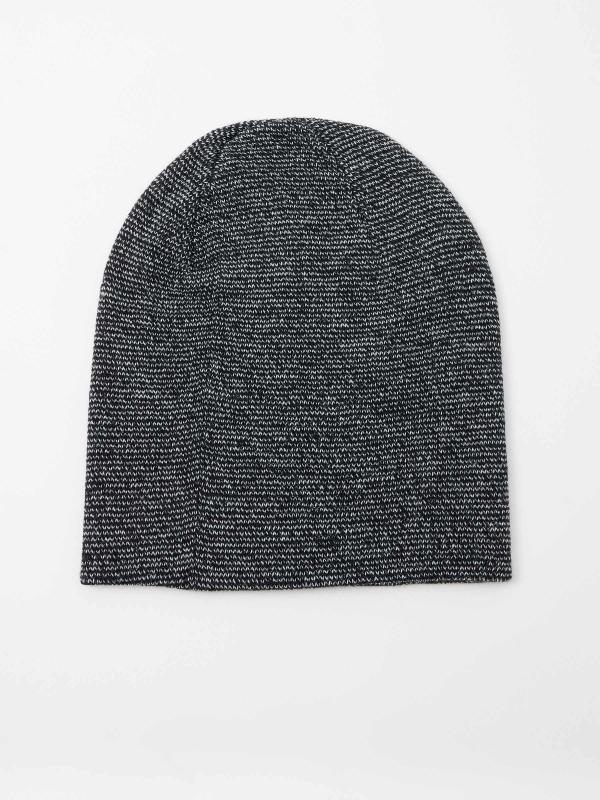 In side Gorro punto negro jaspeado