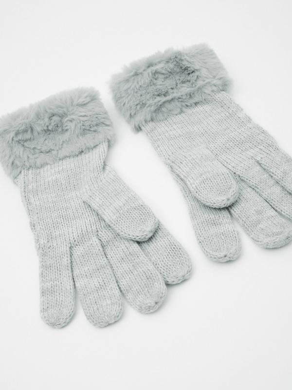 In Side Guantes Pelo Gris Touchscreen