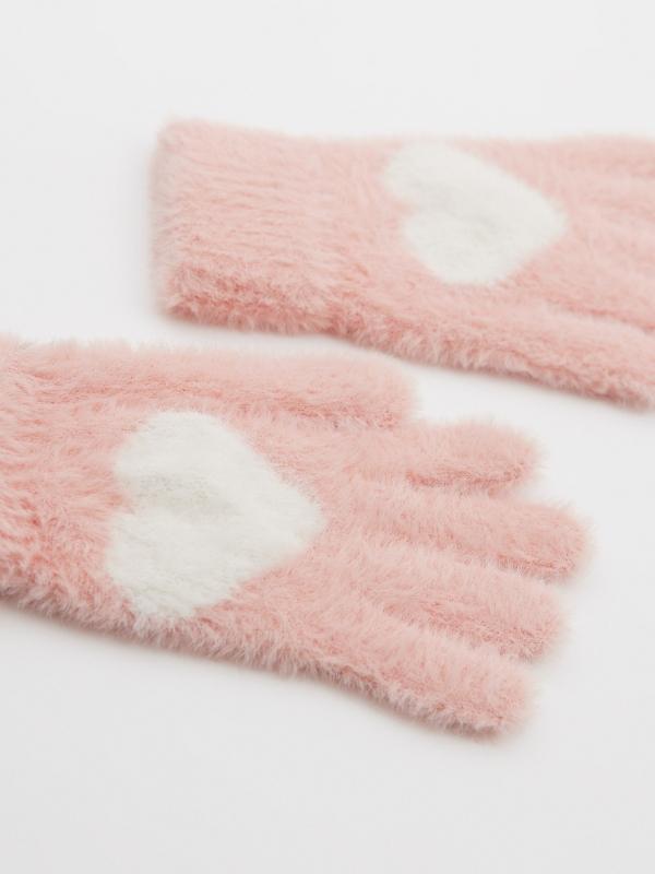 In Side Guantes Rosas Con Corazón