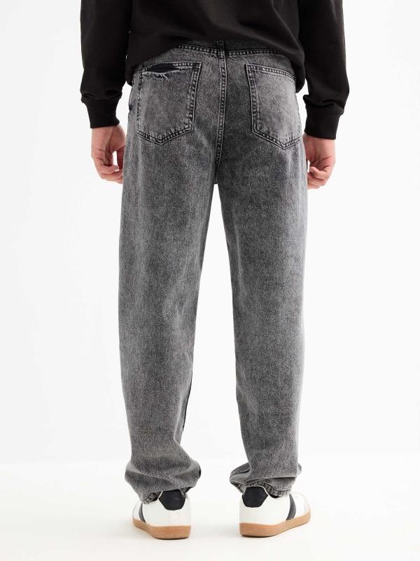 In Side Jeans Baggy Gris Desgastado