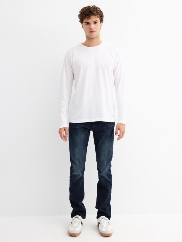 In side Jeans básicos denim oscuros