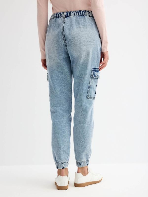 In Side Jeans Mom Cargo Denim