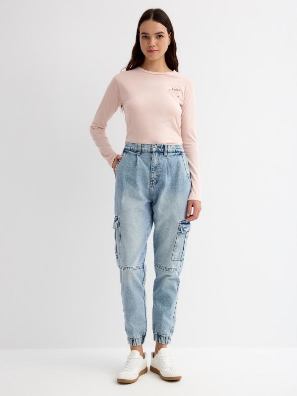In side Jeans mom cargo denim