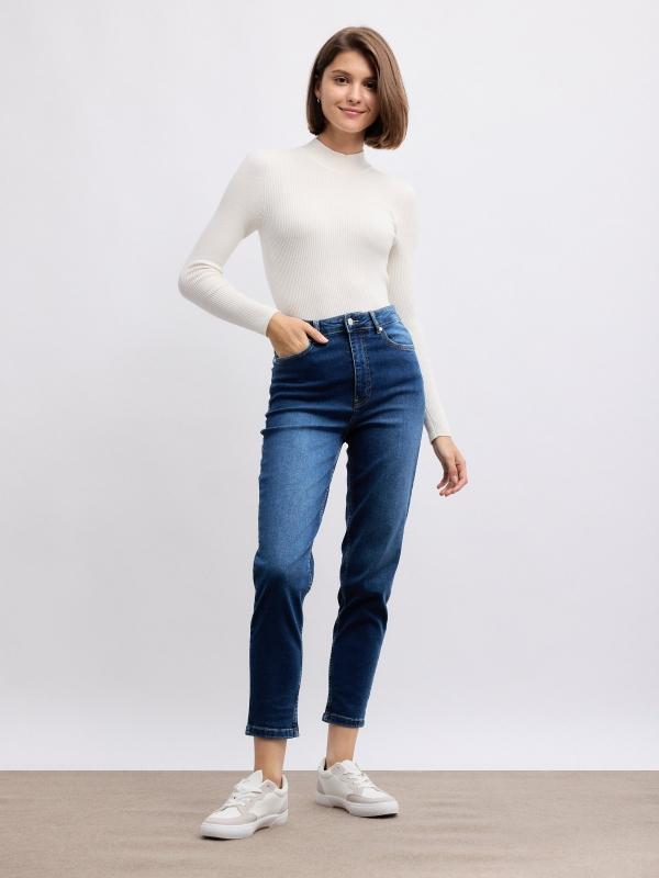 In side Jeans mom slim denim modernos