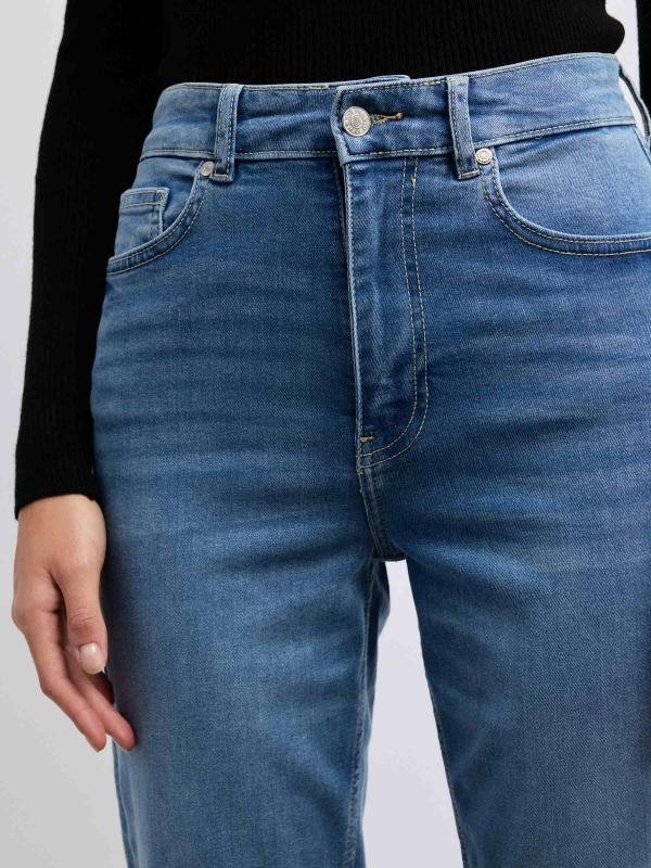 In Side Jeans Mom Slim High Rise