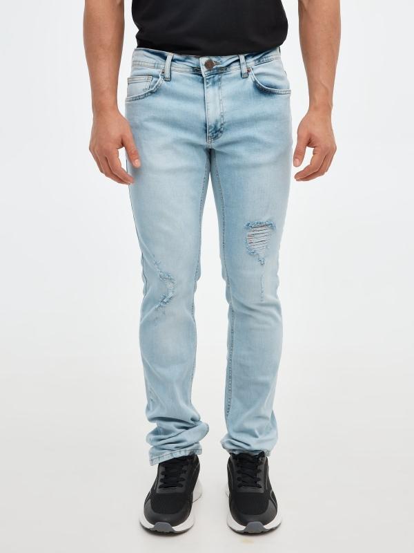 In Side Jeans Regular Denim Rotos