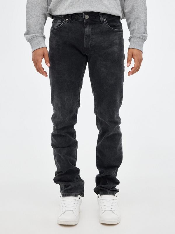 In Side Jeans Regular Negro