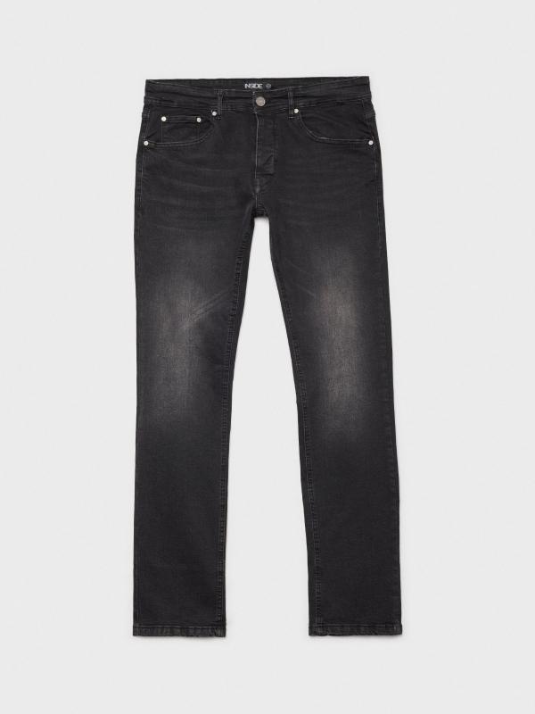 In Side Jeans Regular Negro Lavado