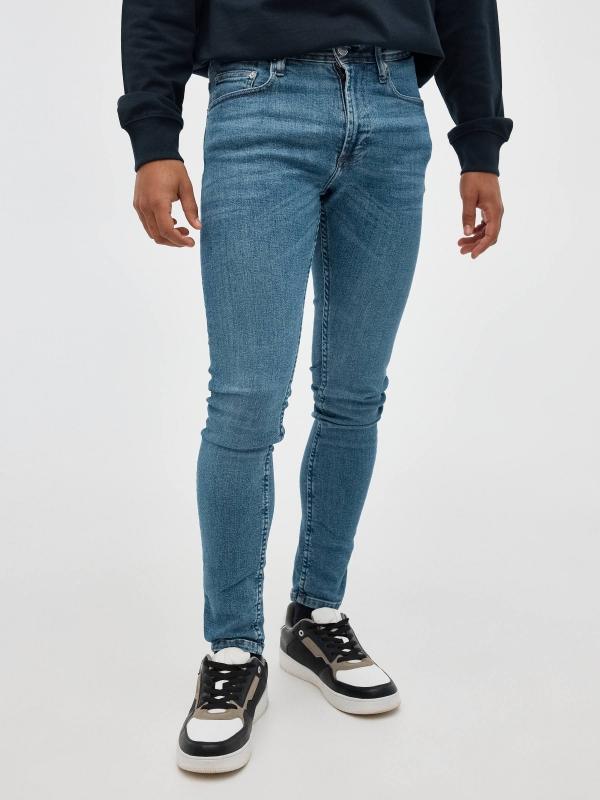 In Side Jeans Skinny Azul