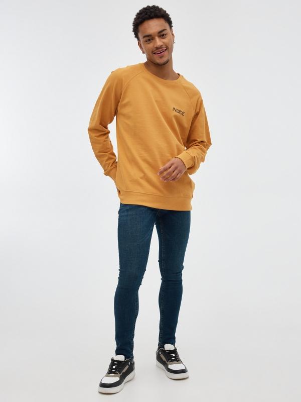 In side Jeans skinny azul oscuro